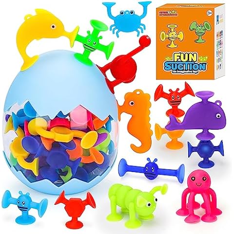 Flnlano 30 Pcs Suction Bath Toys Cover