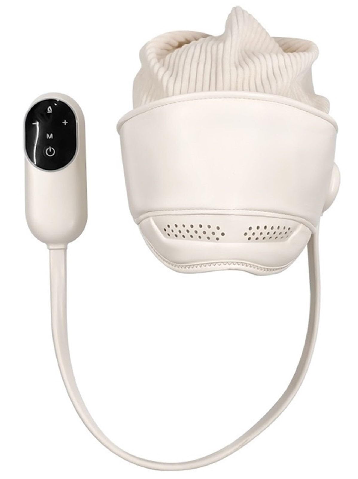 Masajeador eléctrico de Cabeza con 6 Bolsas de Aire y 3 Modos de Calor, Recargable, for migrañas, for Hombres y Mujeres