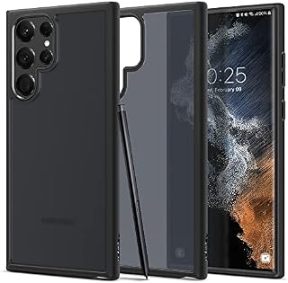 Spigen Ultra Hybrid Case Compatible with Samsung Galaxy S22 Ultra 5G - Frost Black