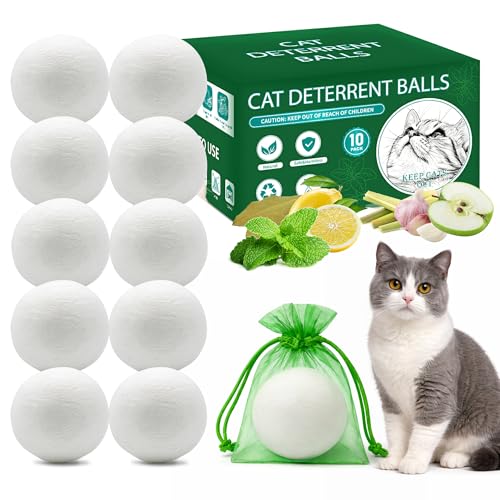 Repelente para gatos natural en bolas para jardín e interior 2