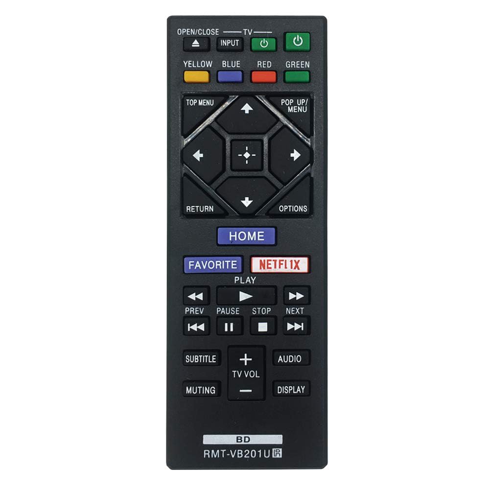 Replacement RMT-VB201U Remote Sony DVD Player for Sony Blu-ray DVD Player BDP-S1700CA BDP-S3700 Remote