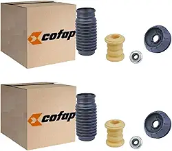 Kit Amortecedor Dianteiro (Batente/Coifa/Coxim/Rolamento) TKC29002, Preto/Bege, Cofap