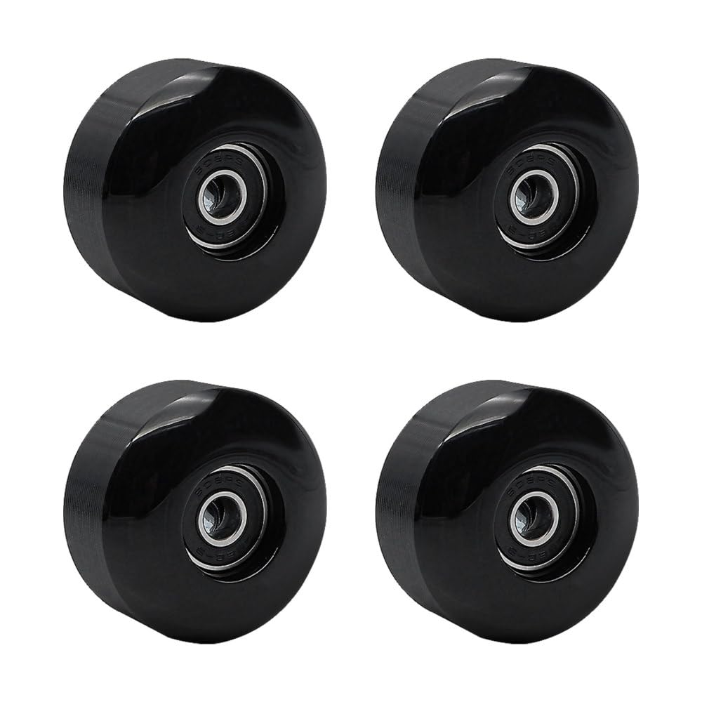 MiOYOOW Skateboard Wheels, 4PCS 95A Hardness Wheels with Bearings Wear Resistant 52MM Skateboard Wheels for Easy Gliding