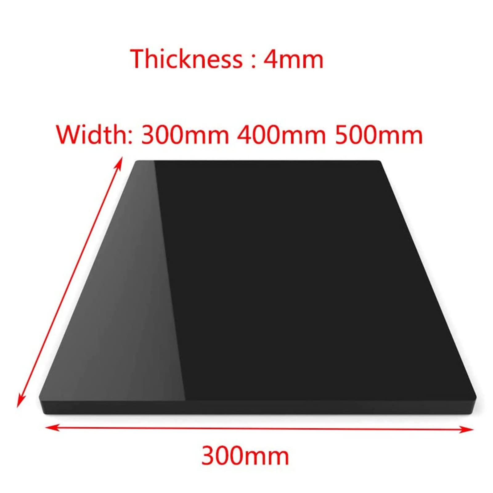 Amazon.co.jp: アクリル板、黒光沢プレキシガラス板、耐熱性、変形し