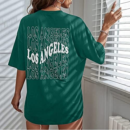 Cute T Shirts for Girls 10-12 Years Old Oversized T Shirts Graphic Tees Letter Print Casual Summer Tops3