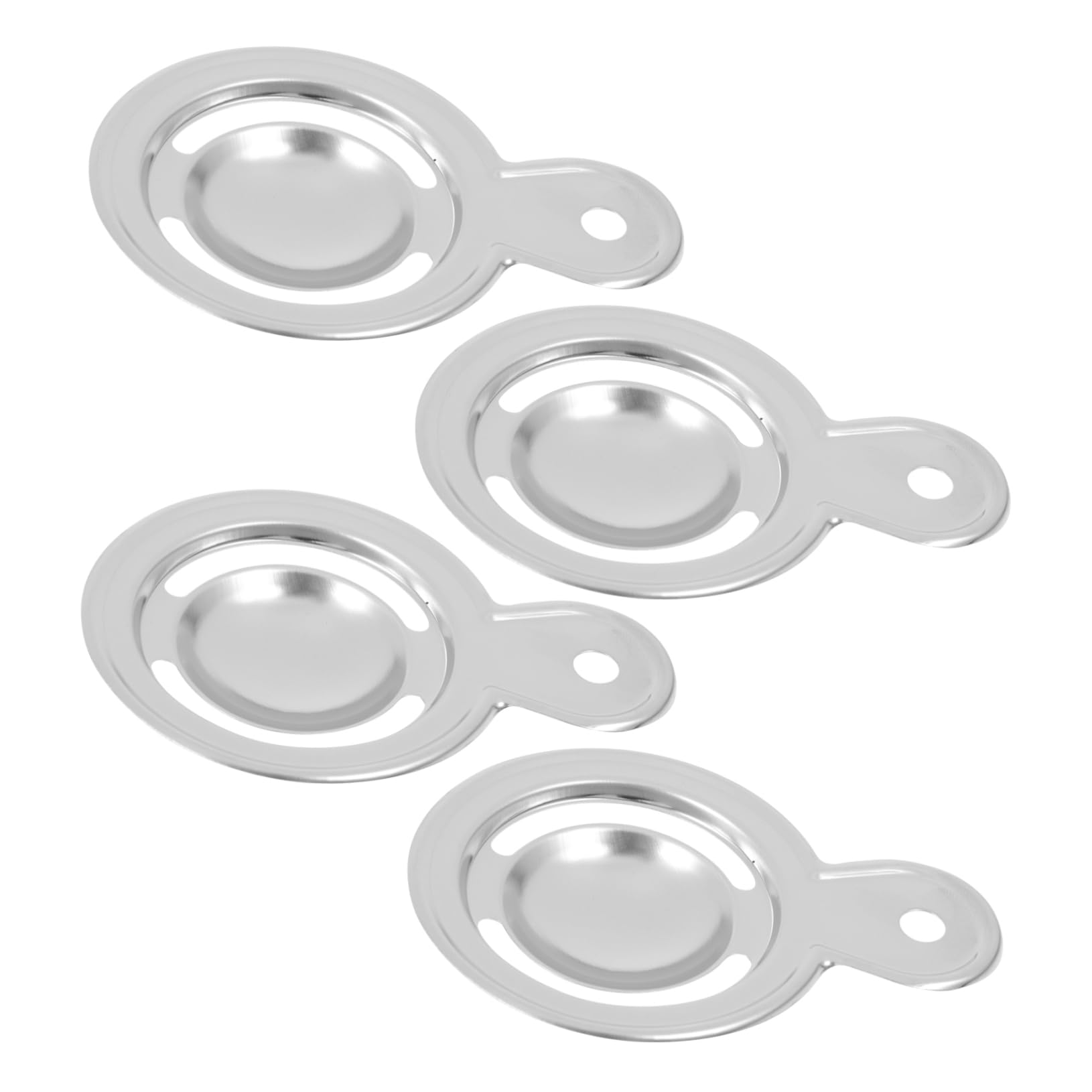 Mobestech 4Pcs Stainless Steel Egg White Separators Kitchen Egg Yolk Filters Egg Sieves with Hanging for and Use Smooth Inner Wall for Yolk Protection