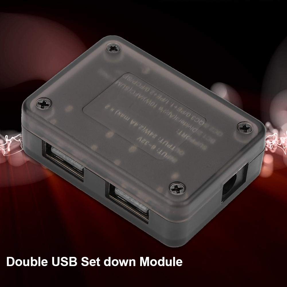 12V 24V zu QC3.0 USB 5V Schnelllademodul, Netzteil-Konverter DC-DC Step Down USB-Lademodul 24W