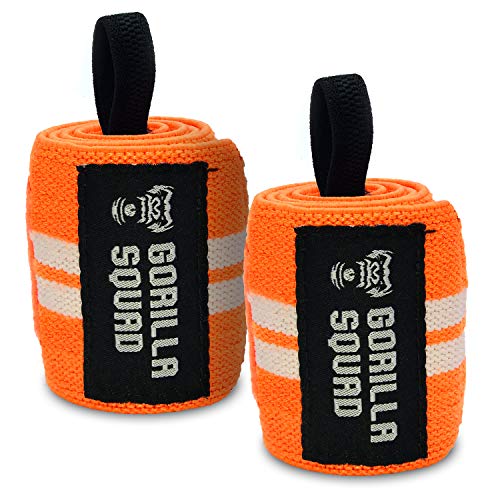 GORILLA SQUAD リストラップ 手首の保護 ウエイトリフティング トレーニング サポーター