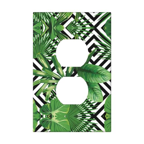 Yqxwjl AC12 Dekorative Wandplatte Tropische Palmenblätter