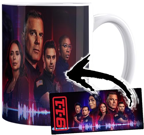 Bild: 9-1-1 911 Angela Bassett Jennifer Love Hewitt Peter Stark Ryan Guzman Tasse Keramikbecher Mug f�r 12,99 EUR bei amazon.de