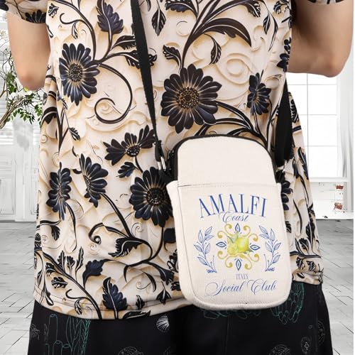 Amalfi Coast iItaly Trip Crossbody Bag Italy Vacation Trip Gift Amalfi Coast Social Club Shoulder Bag Lemon Lover Gift4