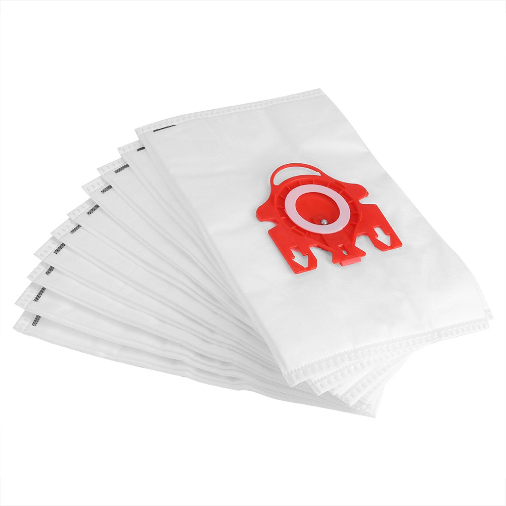 Fdit 3D Vacuum Cleaner Dust Filter Bags Parts Fit Layer Paper Dust Bags for Miele FJM S4780 4510 4300 10Pcs