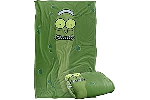 Rick and Morty Pickle Rick Silky Touch Throw Blanket