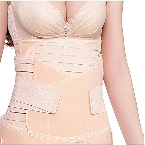 Lance 3 en 1 Transpirable Elástico Recuperación Post-parto Vientre/Cintura/Soporte pélvico Cinturón Faja para la Mujer y Maternidad Cover