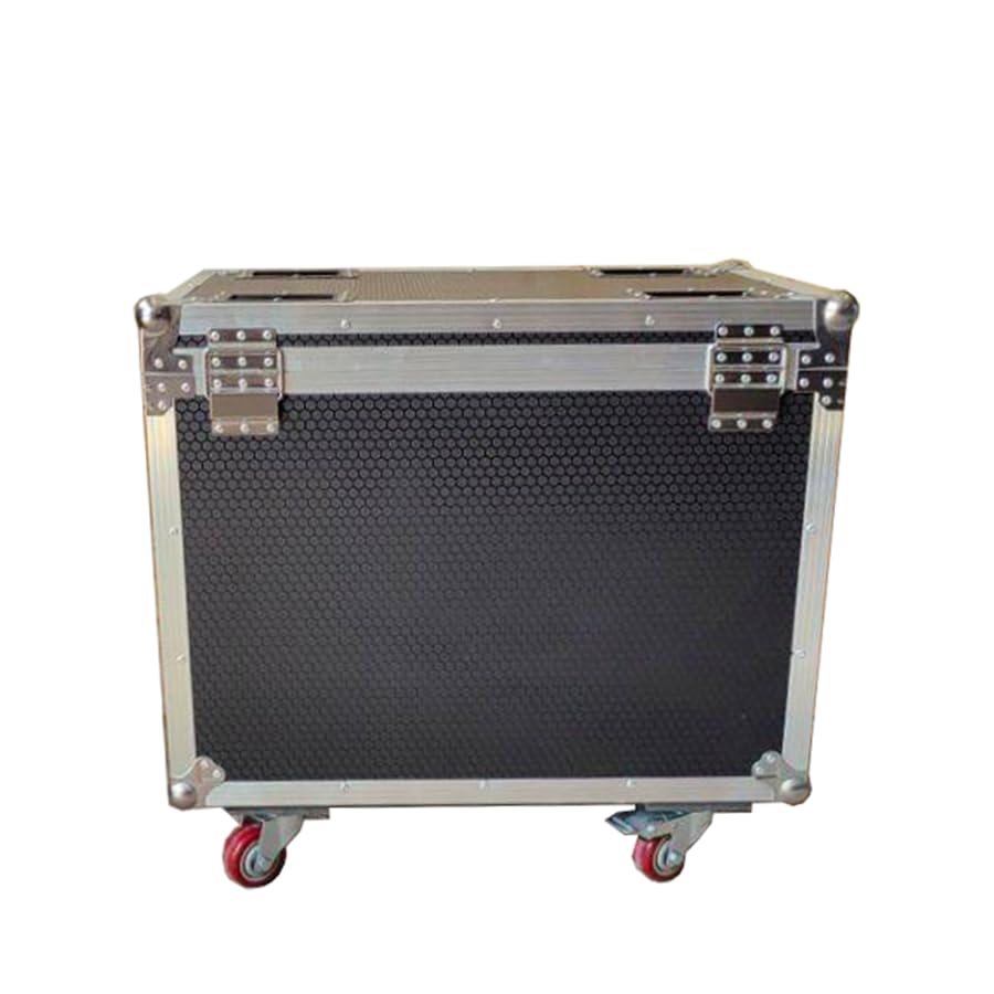 LED Zoom Wash Moving Head Stage Light Flightcase Light Box 19x15W RGBW Light Case DMX Dj Bar Wedding Party Disco Silver White Aluminum Frame (only case no Light)