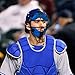 Baseball Catcher Mask Umpire Mask,Full-Face Protection Mask for Baseball,Lightweight Secure Fit Provides Maximum Protection and Comfort – Does Not Obstruct View (Blue)