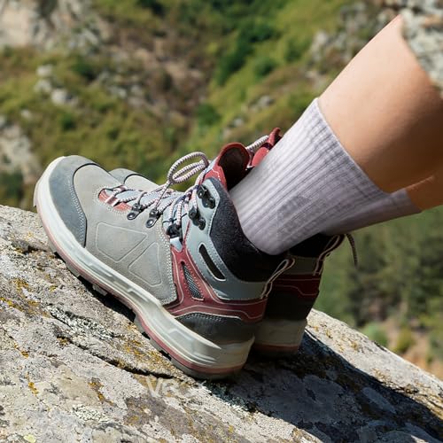 Women's Hiking Socks Cushioned Casual Athletic Socks Comfort Work Boot Socks Wicking Cotton Socks For Women2