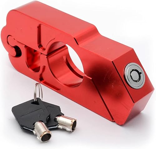 Bloqueo de agarre para motocicleta, bloqueo de seguridad para manillar de bicicleta, resistente, ajustable, antirrobo, para proteger tu motocicleta,