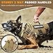 WINSEE Service Dog Vest Harness for Large Dog, Tactical Working MOLLE Vest with 10 Pet Patches, No Pull Heavy Duty Harness for Training Walking