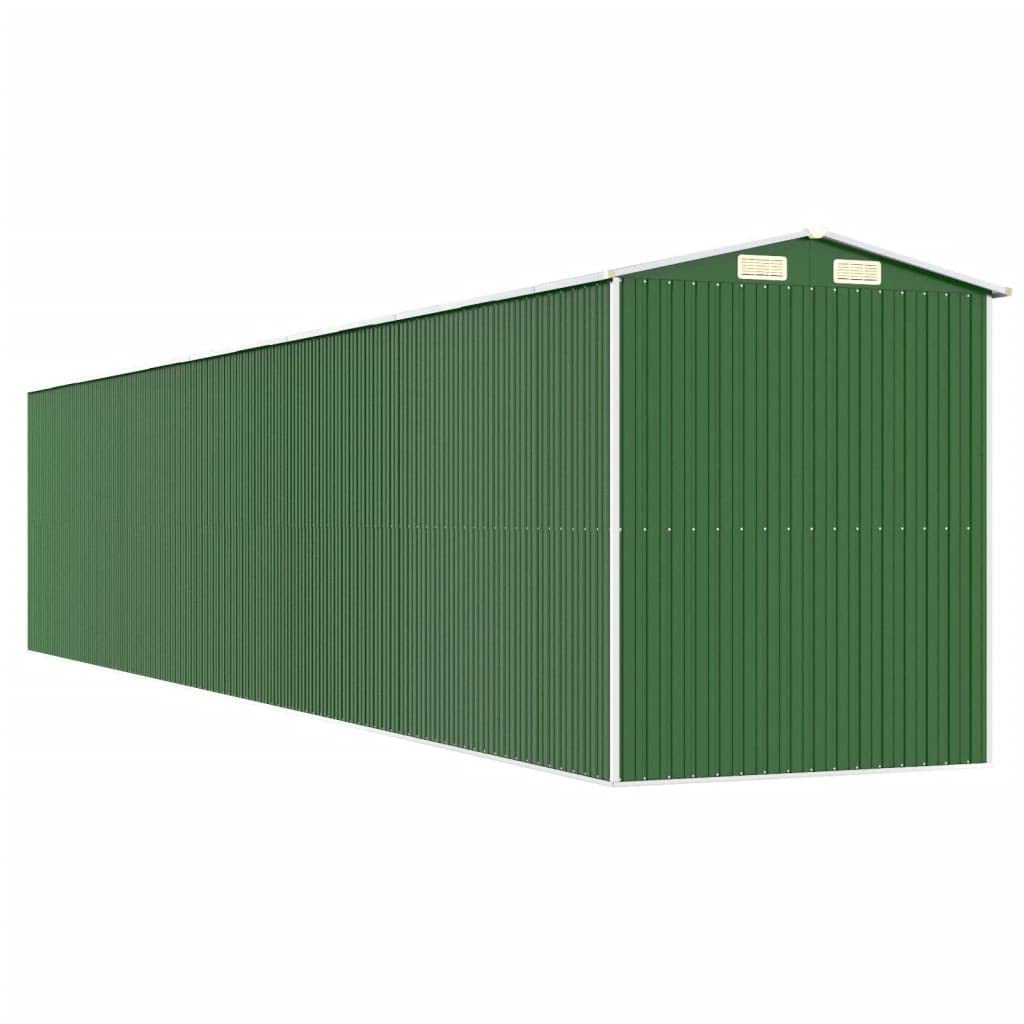 Générique Abri de Jardin Vert 192x1021x223 cm Acier galvanisé,Maison & Jardin,Pelouses & Jardins,Vie en extérieur,Structures extérieures,Cabanes & abris de Jardin,3147437