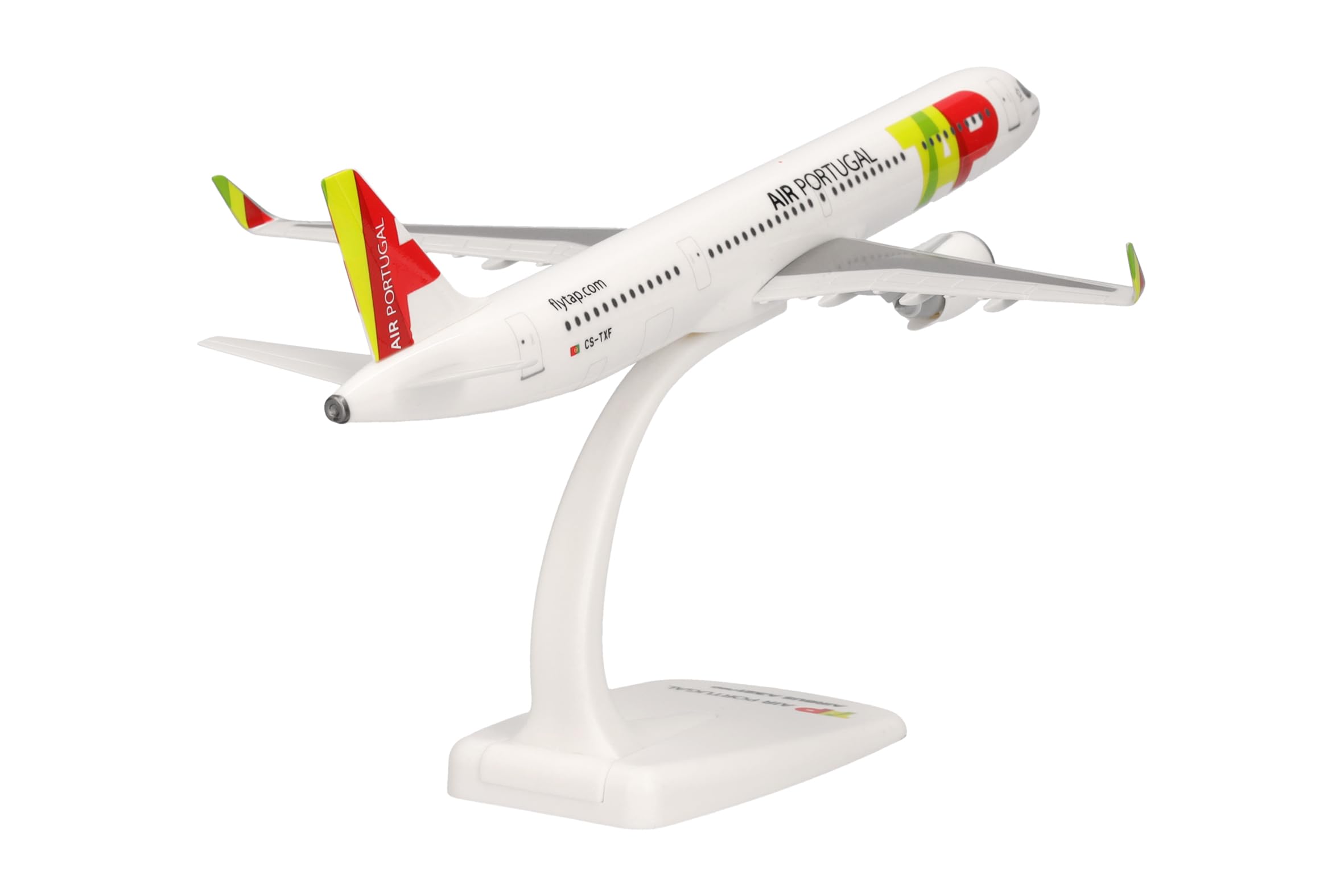 Herpa Snap-Fit Airplane Model TAP Air Portugal Airbus A321LR-'CS