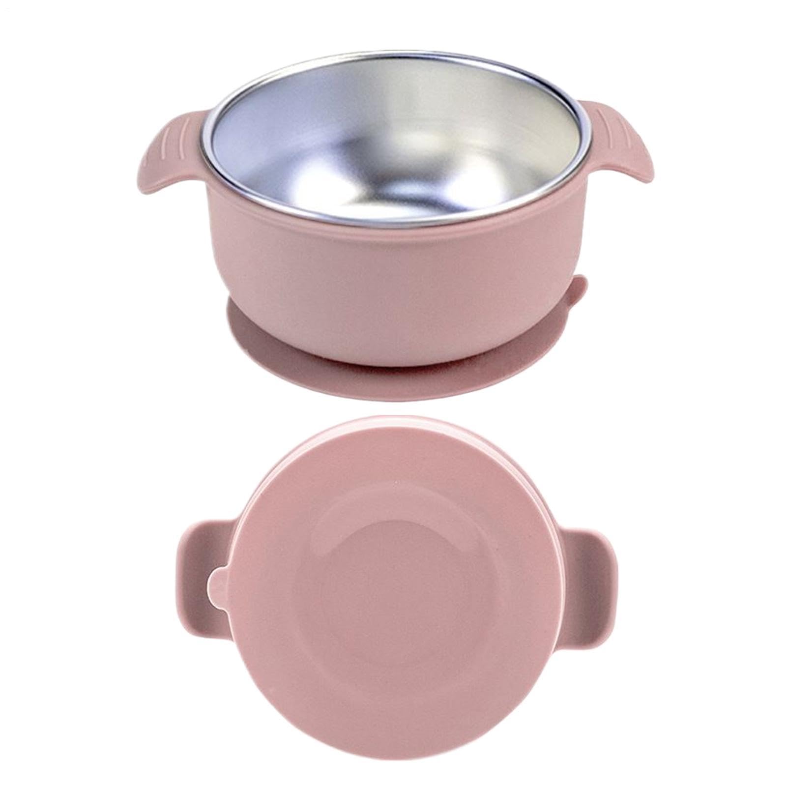 Babý Suction Bowl – Stainless Steel Non Slip Spill Proof Bowl | Double Handles Self Feeding Toḋdler B́owl | Babý Suction Bowls, Stainless Steel Non Slip Spill Proof Multiple Used — view 7