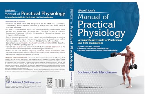 Image of Vijaya D Joshi's inchManual of Practical Physiology inch A Comprehensive Guide for Practical and Viva Voce Examinations - 2025