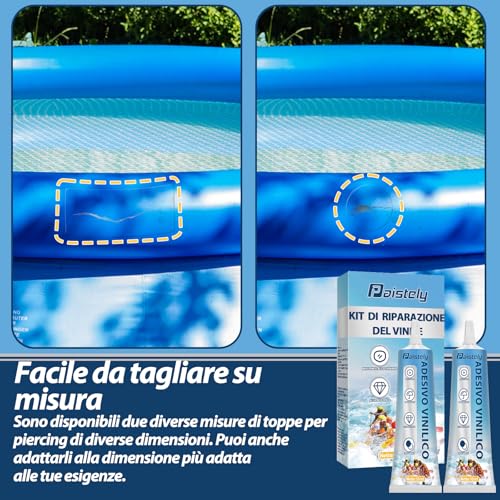 Pool-Reparaturset, hochfester, wasserdichter Poolflicken, transparente und langlebige Poolreparatur, geeignet für die Reparatur verschiedener aufblasbarer Geräte (15 * 2 ml)
