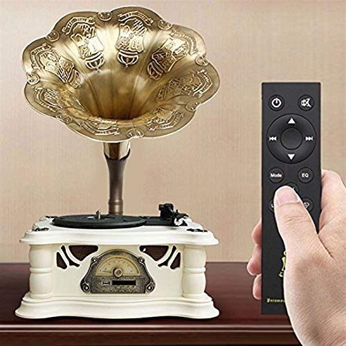 Tourne-Disque phonographe, Version Portable Gramophone Style rétro Vintage Caisson de Basses Haut-Parleur avec entrée… - Les Beatles, Paul McCartney, John Lennon, RIngo Starr, George Harrison Tourne-Disque phonographe, Version Portable Gramophone Style rétro Vintage Caisson de Basses Haut-Parleur avec entrée… – Image 4