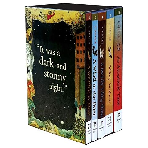 The Wrinkle in Time Quintet Boxed Set (A Wrinkle in Time, A Wind in the Door, A Swiftly Tilting Planet, Many Waters, An Acceptable Time) Cover
