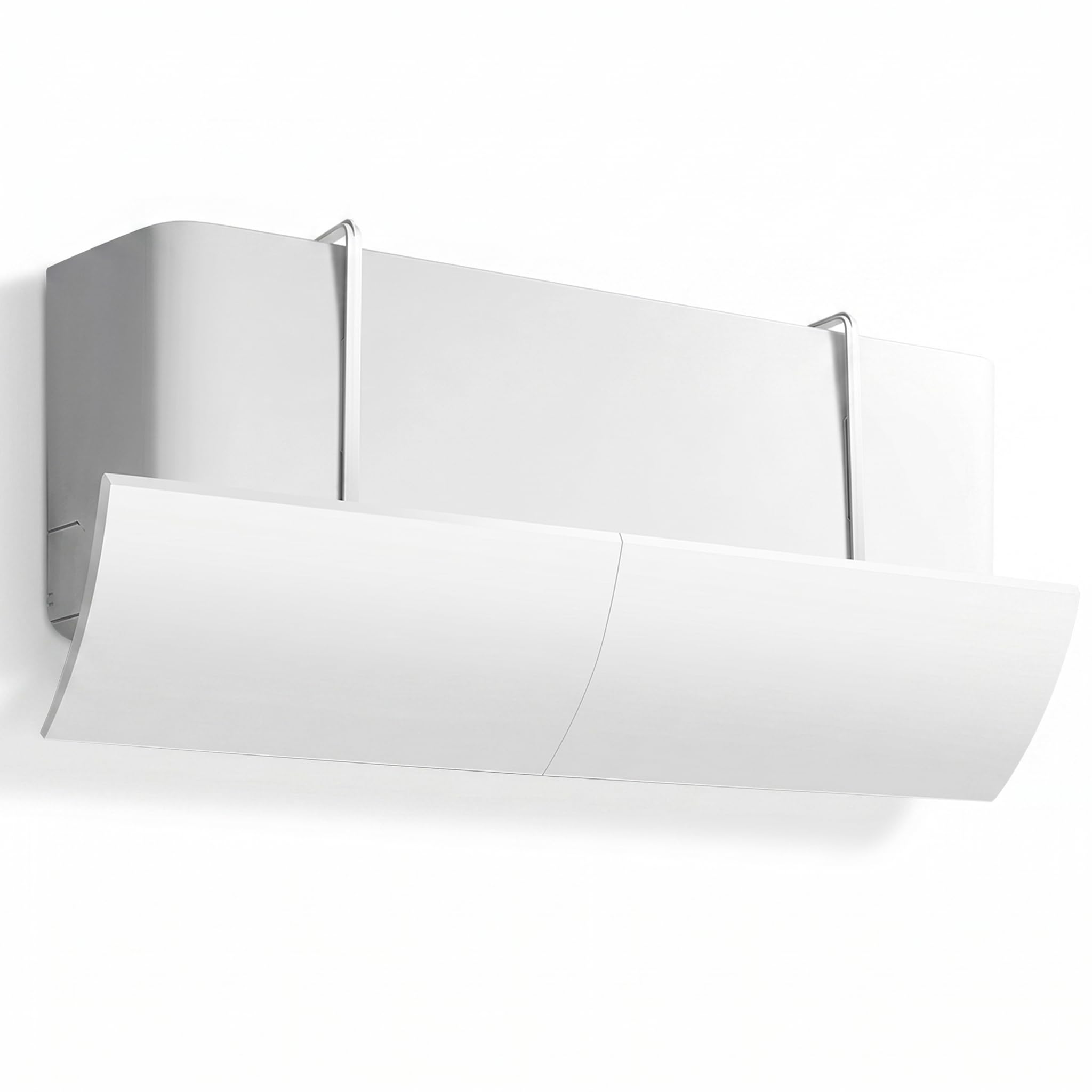 Ginwrek Ac Deflector Air Conditioner Deflector, Tool-Free No-Drill Ac Vent, Retractable Anti-Direct Blow Baffle for Most Units, White, 22.83-37.80inch