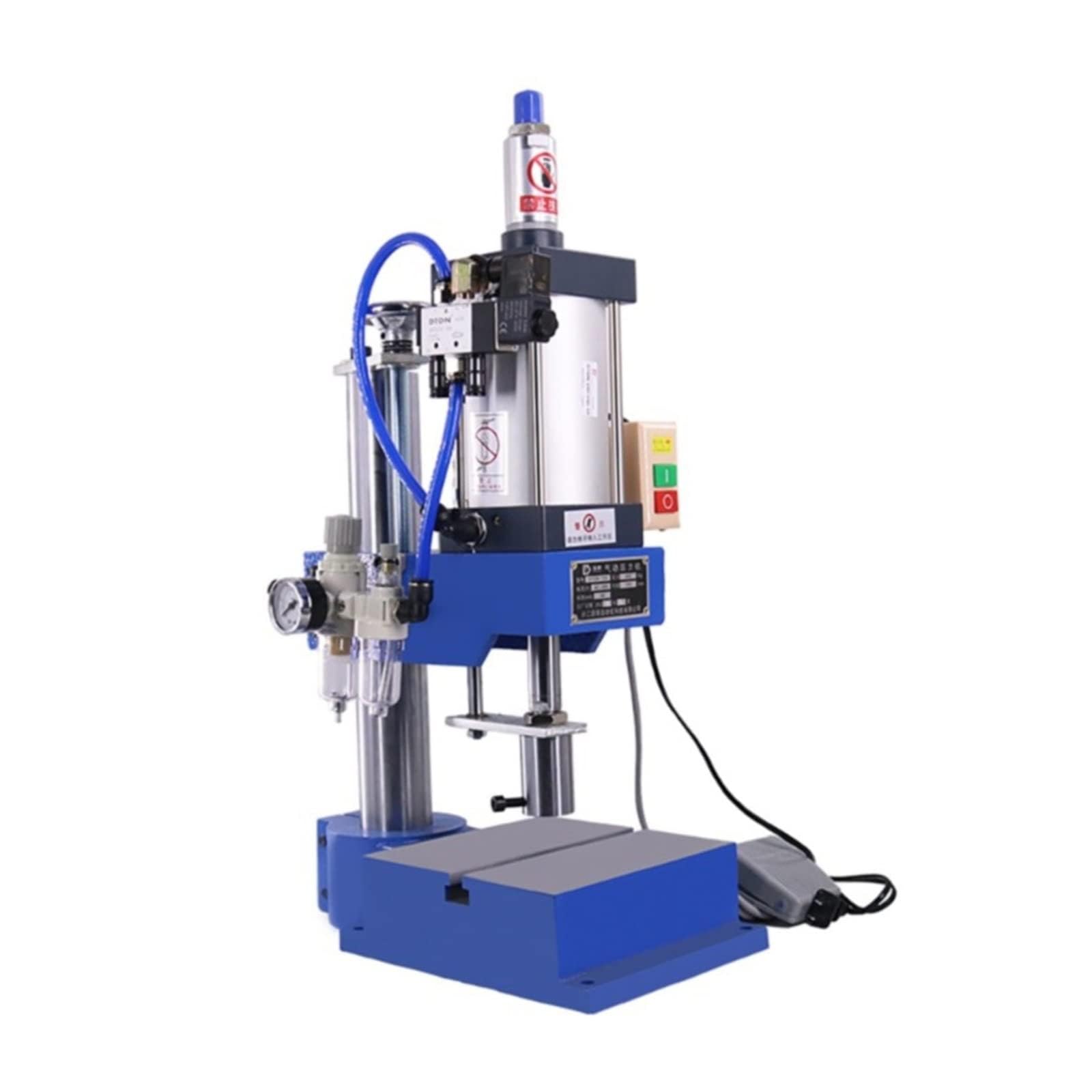 Punzonadora Neumática, 200kg, Columna única, 63 Tipos, Prensa De Banco, Remachadora De Alta Precisión De Bazo De Gas Pequeño(Size:Tipo,Color:Estándar)