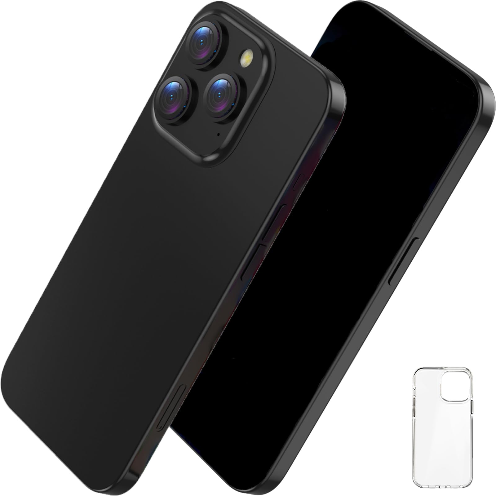 Fake Phone Dummy Prop Phone, Prank Stuff Decoy Phone Pear Phone Non-Working Phone 15 Pro, Display Phone Look Like Real Phone 15 Pro (Black)