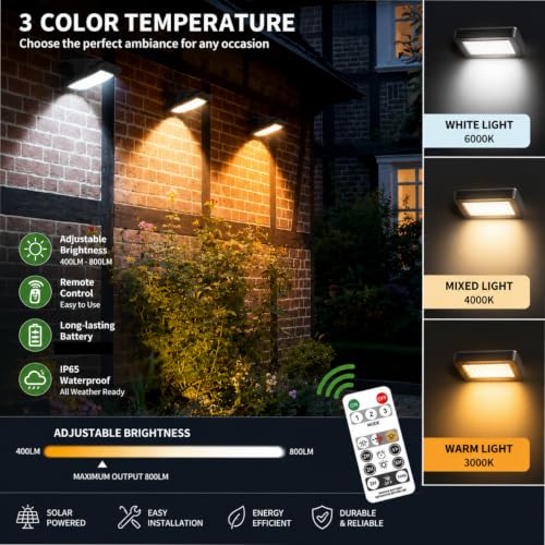 Image of Solar Light with Motion Sensor Light for Outdoor /Garden, Solar Clip Lights with inbuilt 1800MH Battery [Solar and USB Charging] (Multicolor White and Warm White)