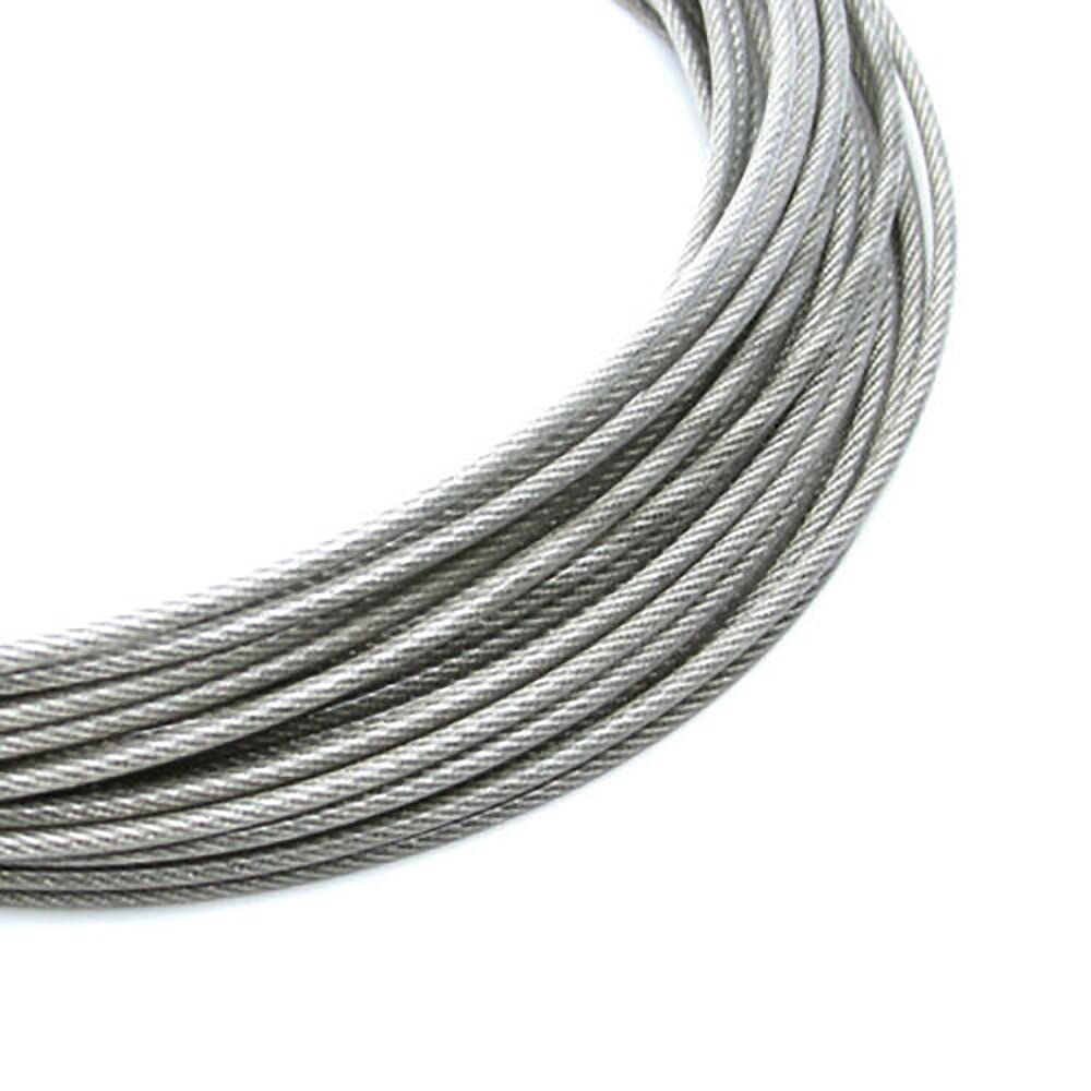 Tool parts for Machine 1Meter Stainless Steel Wire Rope Cable PVC Plastic Coated 1mm 1.2mm 1.5mm 2m 3mm 4mm - ( Spec: 4mm )