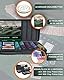 Bullets Playing Cards, Pokerset Salvatore, Pokerkoffer mit 500 Pokerchips aus Einer Clay-Kompositmischung ohne Metallkern, mit Werten, inkl. Keramik Dealerbutton und Pokerkarten