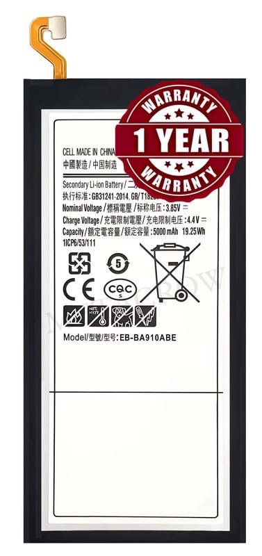 Image of Original EB-BA910ABE Battery Compatible for Samsung Galaxy A9 Pro (2016) (SM-A910F) - (5000mAh) - 1 Year Warranty JK1