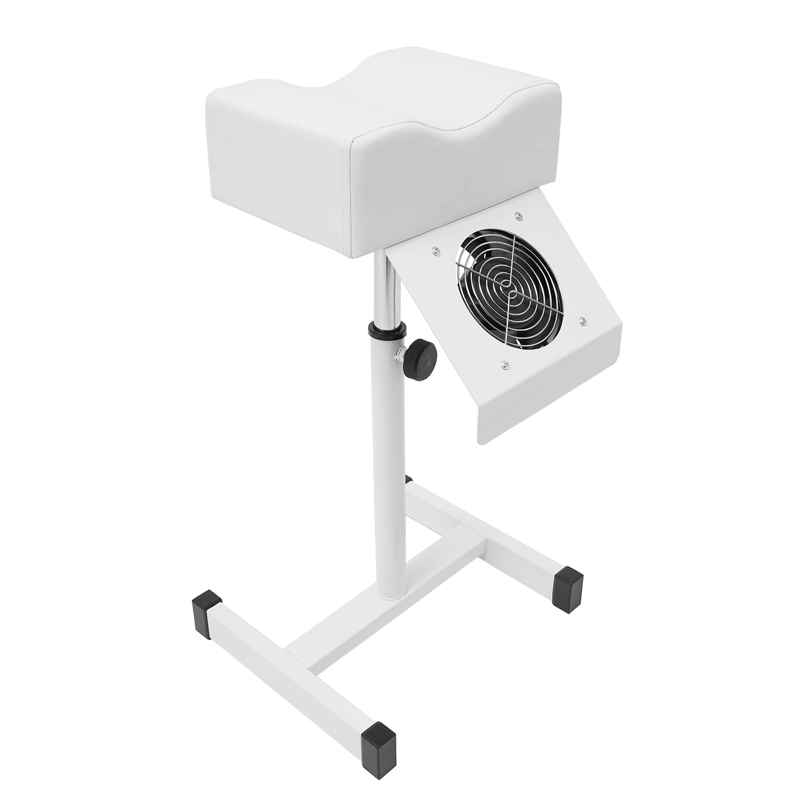 Sedia per pedicure con aspirazione, per pedicure, tavolo con poggiapiedi, altezza regolabile 48 – 68 cm e capacità di carico 10 kg, supporto per pedicure, 31 x 28 x 45 cm, colore bianco