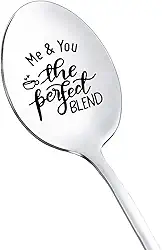 Presentes de Natal de aniversário para marido, esposa, eu e você, a colher de mistura perfeita para namorado, namorada, café, chá, presente para casal, presente de aniversário engraçado, colher