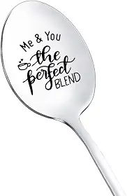Presentes de Natal de aniversário para marido, esposa, eu e você, a colher de mistura perfeita para namorado, namorada, café, chá, presente para casal, presente de aniversário engraçado, colher