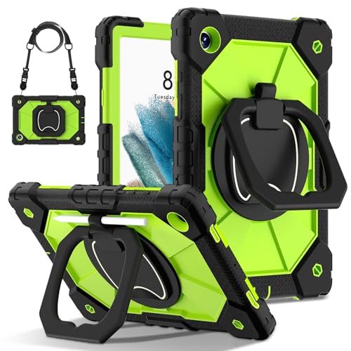 Compatibilità: adatta solo Compatible with tablet Samsung Galaxy Tab A8 da 10,5 pollici (SM-X200/X205) 2021, la custodia protettiva NON è compatibile con altri modelli di tablet. Si prega di confermare il modello prima dell'acquisto. Aperture precise sulla custodia protettiva Compatible with consentire l'accesso a tutti i controlli e le funzionalità sul tavolo.