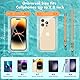 UNBREAKcable wasserdichte Handyhülle Unterwasser Hülle - [2 Stück] 7.0 Zoll IPX8 Wasserfeste Handyhülle für Schwimmen, Baden für iPhone 16 15 14 13 12 11 Pro Max XS X XR SE 2022 8 7 6 Samsung & Mehr