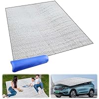 Queryifv Isoliermatte aus Aluminiumfolie, 200 x 150 cm Isomatte Camping Thermodecke Outdoor Isomatte Faltbar für Camping Yoga Sport