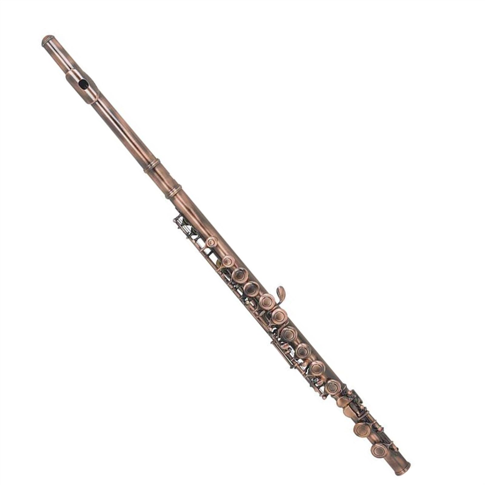 Amazon | フルート 16 穴ファインレッドアンティーク真鍮フルート木
