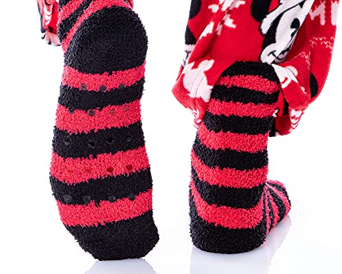 Disney Mickey Mouse Men's Santa Mickey 3 Piece Pajama Sleep Set Shirt Pants and Socks4