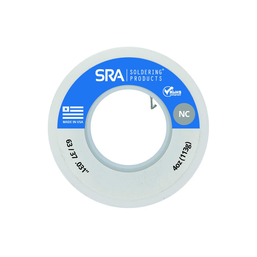 No-Clean Flux Core Solder, 63/37 .031-Inch, 4 Ounce Spool