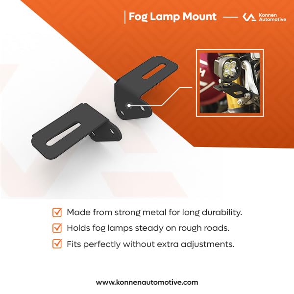 Image of Fog Lamp Mount Compatible with Triump Speed 400 (Black, Pack of 1)