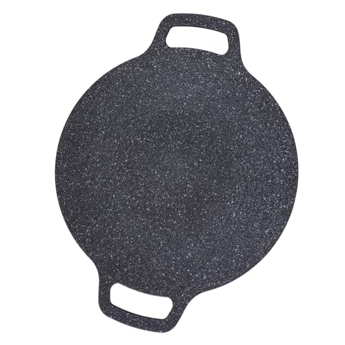 Asixxsix Korean BBQ Grill Pan, Smokeless Round BBQ Griddle with Nonstick 6 Layer Coating Barbecue Hot Plate for Induction, Gas Stove, Electric Cooktop, Indoor or Outdoor (38cm) - Image 9