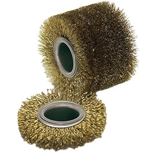 Image of CS Unitec | PTX Steel Stranded Wire Wheels | Metal Grinder Tool Attachment | 4 inch Diameter x 1 inch Wide
