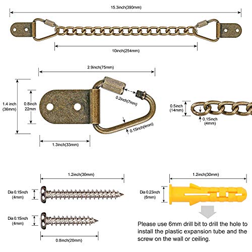 Anti-Tip Furniture Strap (2 Pack) - Purife Metal Furniture Wall Anchor for Baby Proofing, Heavy Duty Furniture Safety Anchor - Cabinet Anchor Strap, Earthquake Safety Strap- Anchor Dresser Bookcase